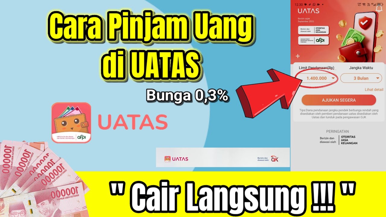 Cara Pinjam Uang di Uatas || Pinjaman Online Cepat Cair