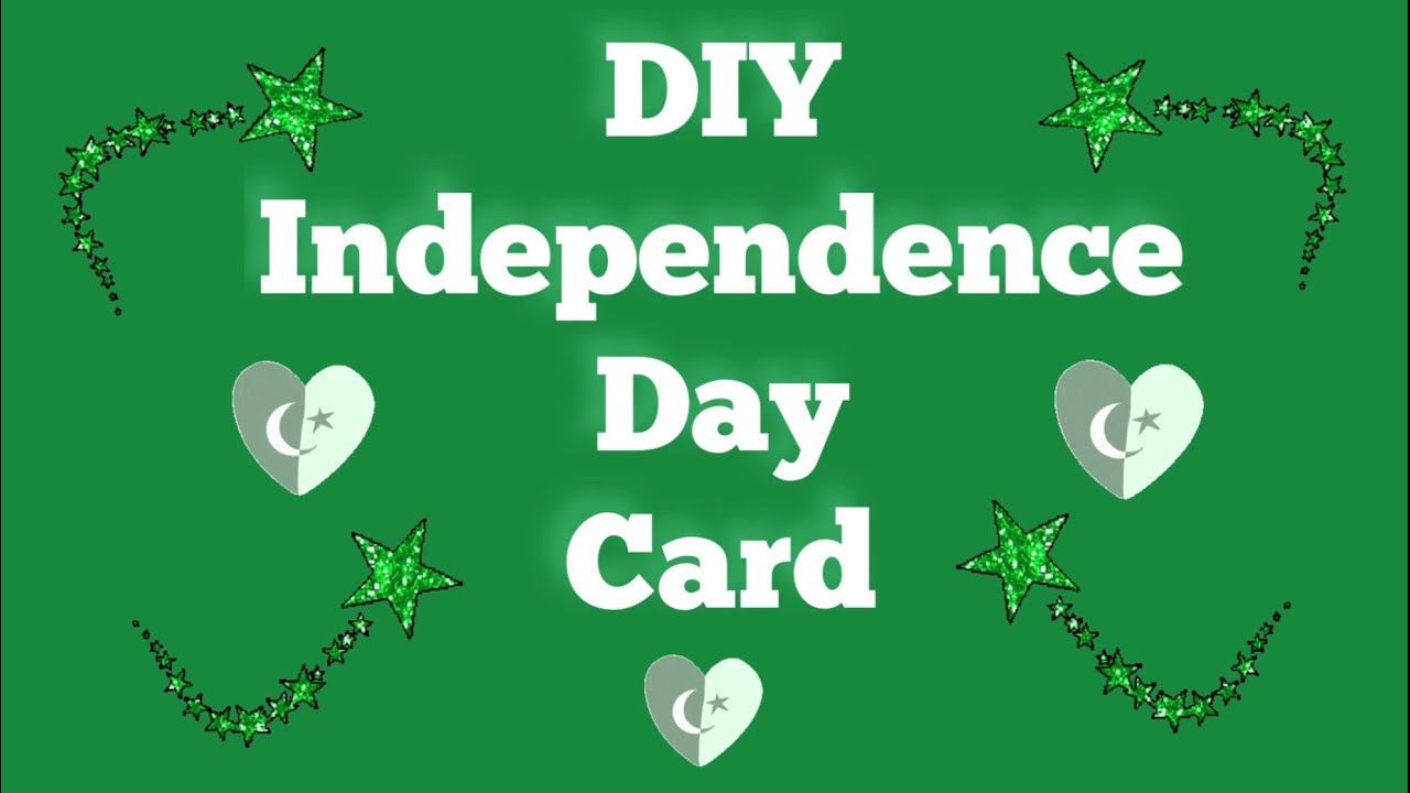 Independence Day Card💚| 14 August Card idea | paper crafts for 14 August | Beautiful Greeting card