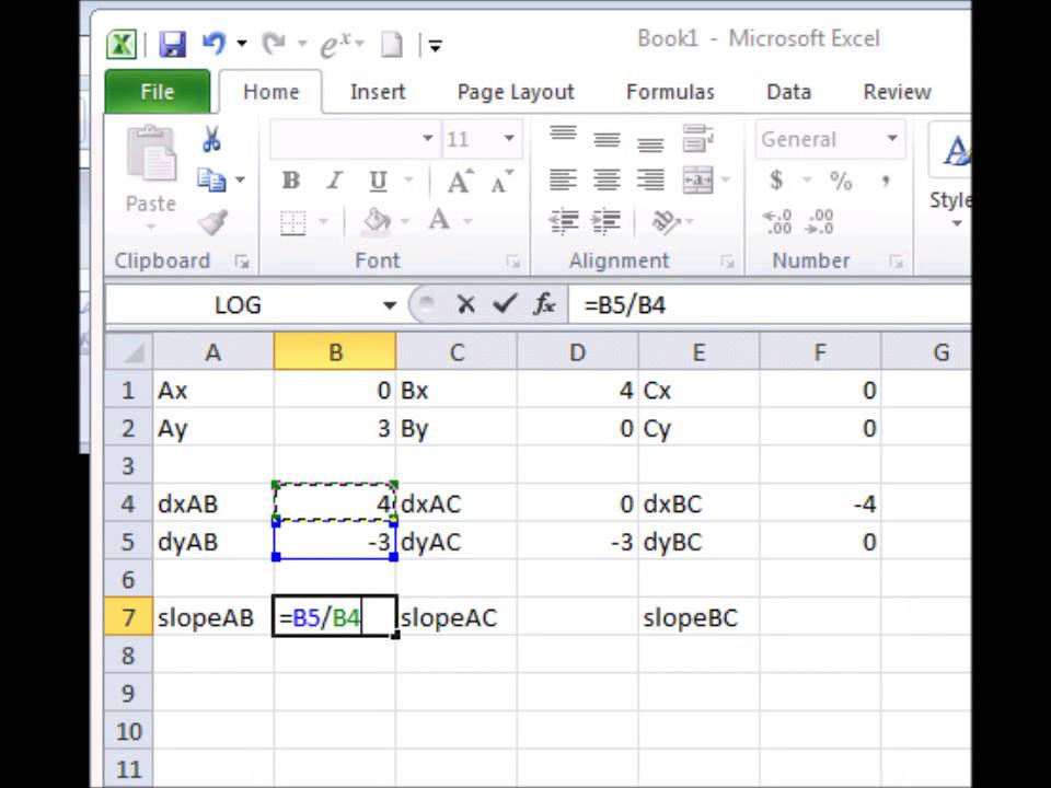 Excel for Physics: Lesson 1