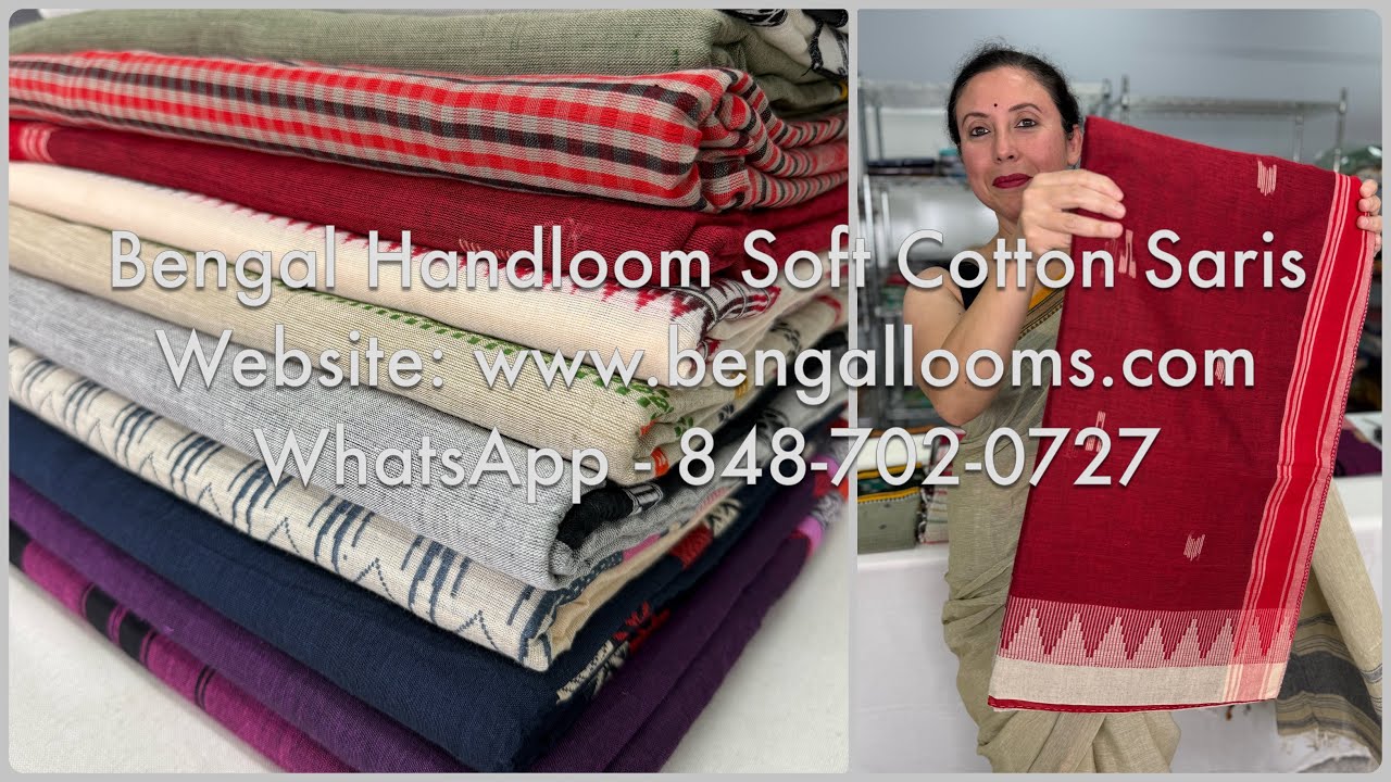 Bengal Handloom Saree | Soft Cotton Saree | Festival Shopping | Bengal Looms