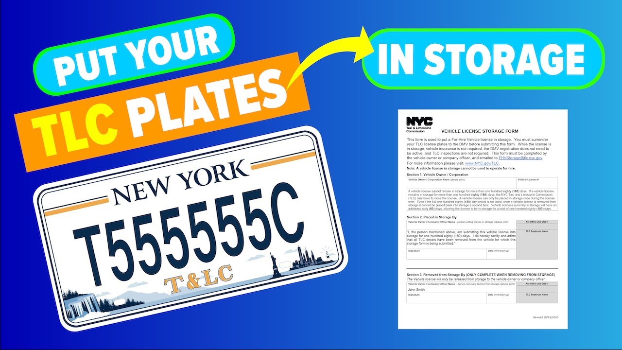 Storing NYC TLC Plates (FHV License Storage)
