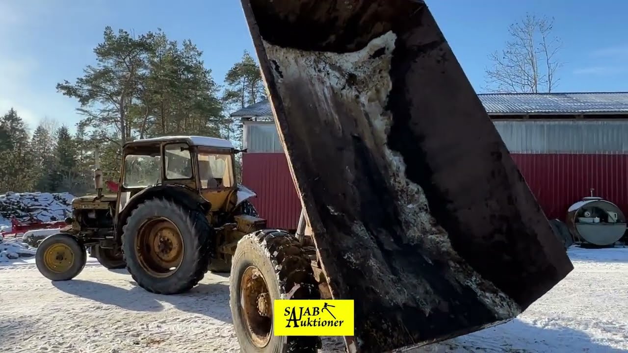 Traktor, Boxer med dumper | Sajab Auktioner