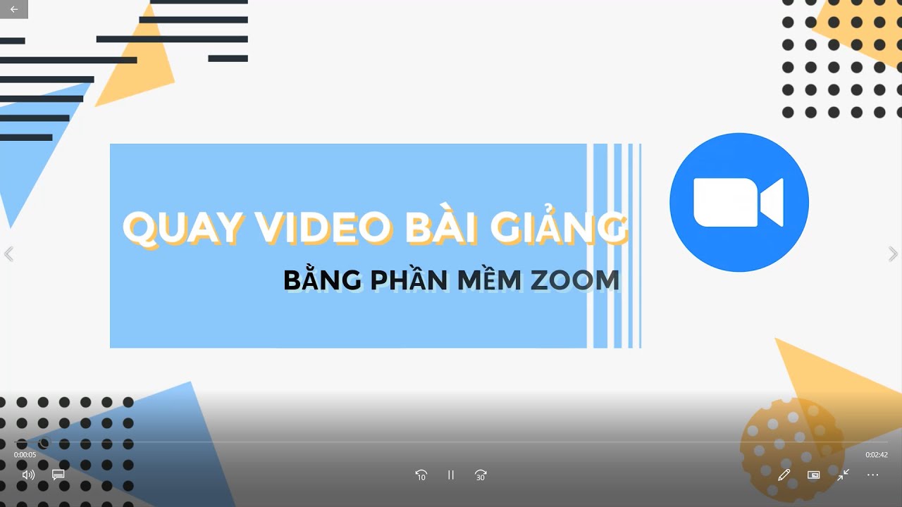 Quay video b&agrave;i giảng bằng phần mềm Zoom