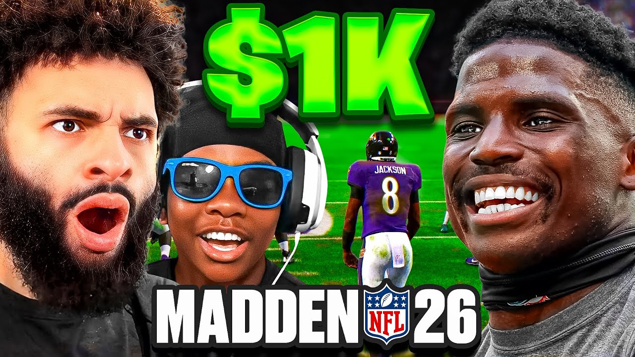Angel And Prince Wager Tyreek Hill in Madden 26!