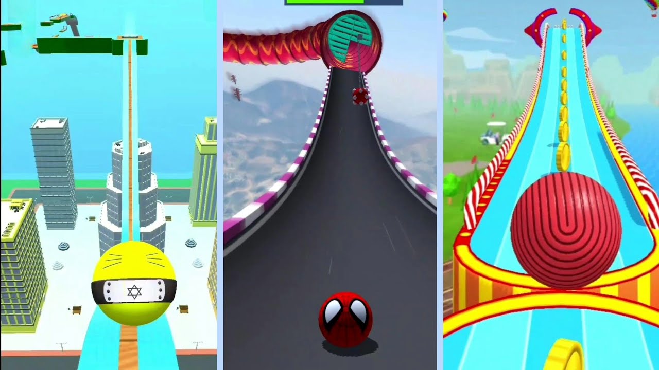⚽️Sky Rolling Ball 3D VS Racing Ball Master 3D VS Sky Ball Jump🎊🎳🐬 81