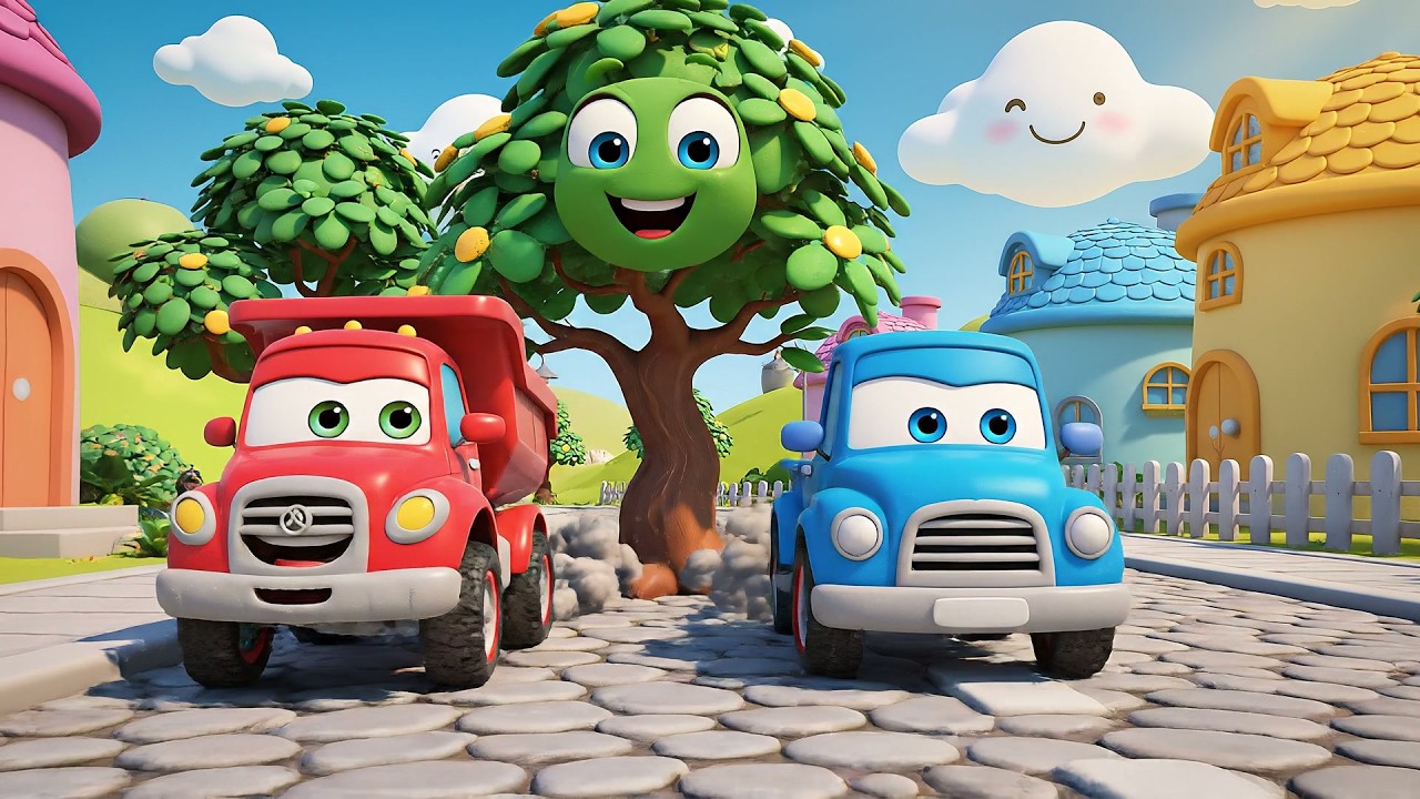 Cinco Pequeños Camiones de Juguete Bip Bip | Canciones de Carros y Rimas Infantiles