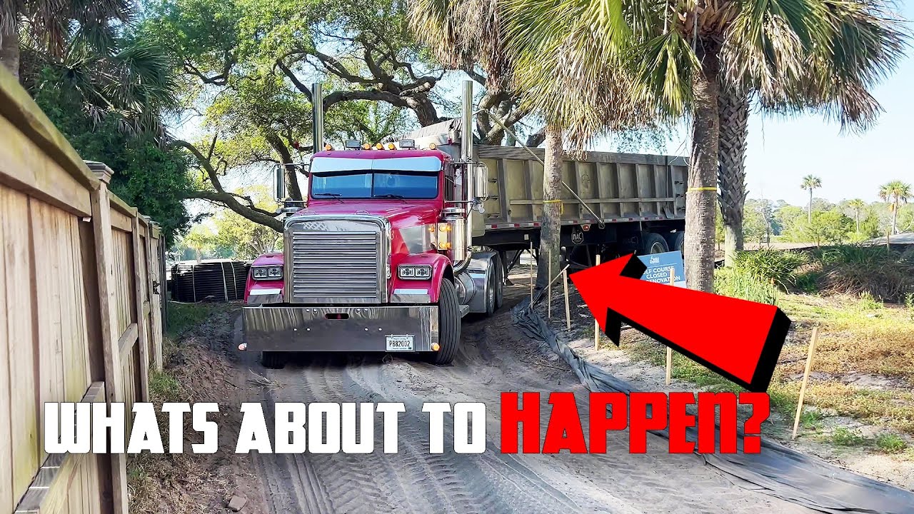 Протискиваюсь на своем грузовике в узкие места (чуть не сбил дерево 🌴 🤦🏾‍♂️)