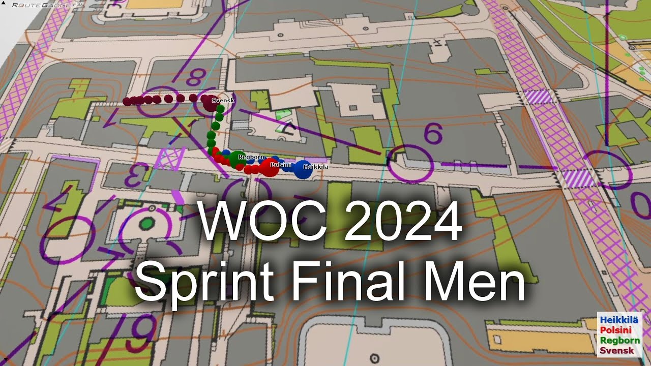 WOC 2024 Sprint Final Men #orienteering