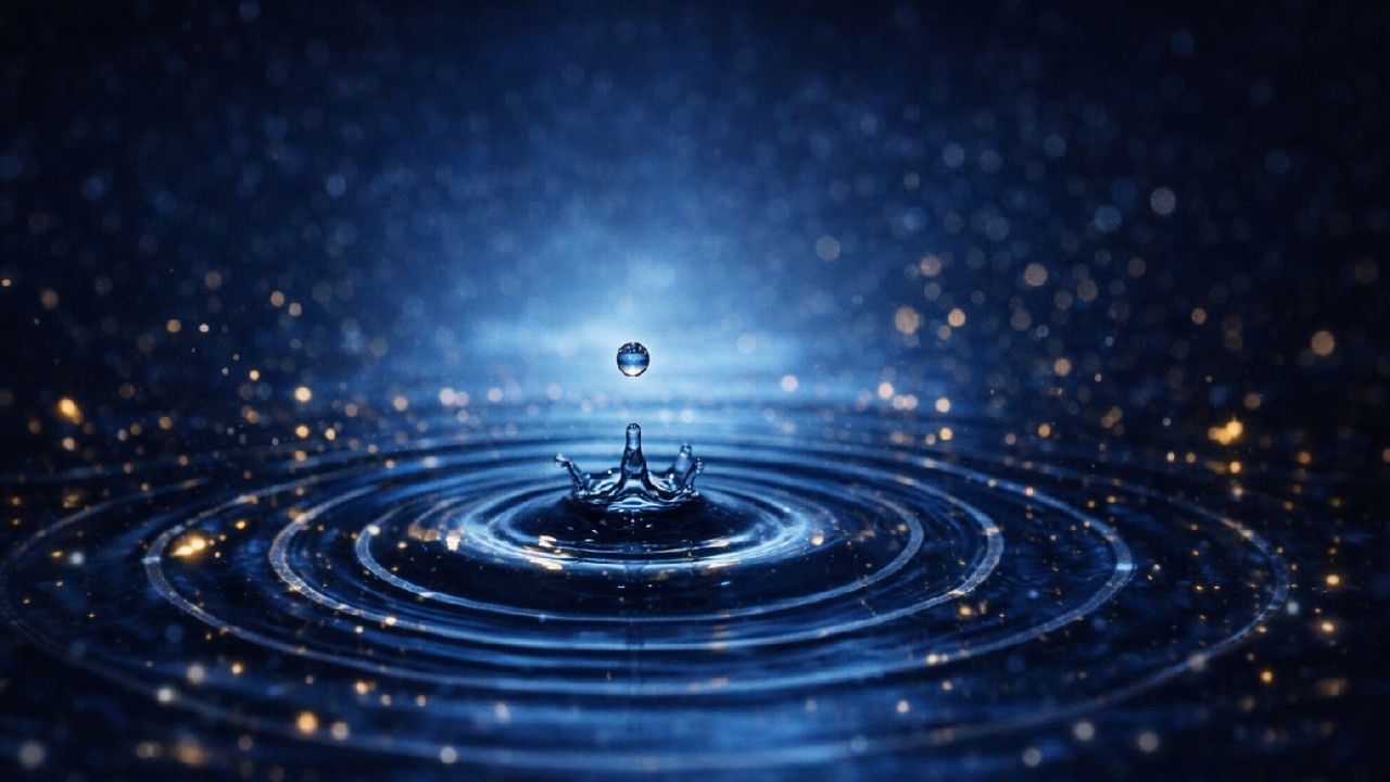 Water Sounds for Insomnia - Midnight Blue Calm (10 Hours)