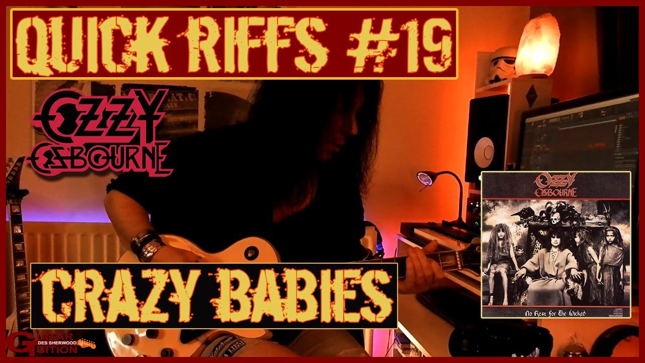 Ozzy Osbourne - Zakk Wylde Crazy Babies riff lesson