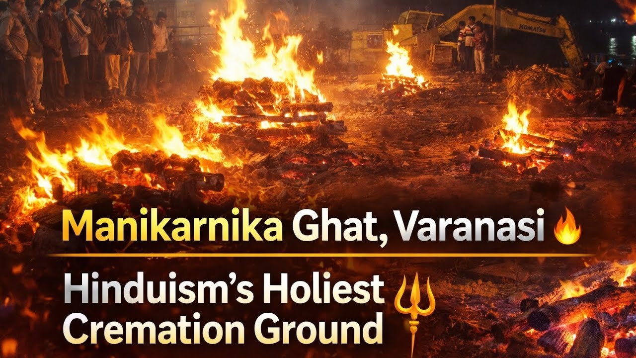 Manikarnika Ghat, Varanasi Hinduism’s Holiest Cremation Ground #aaosaibijlee #varanasi #manikarnika