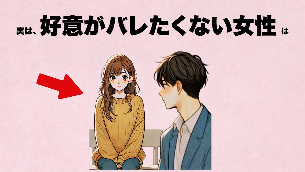 女性って好意がバレたくないとき...実は裏で〇〇してるんです。