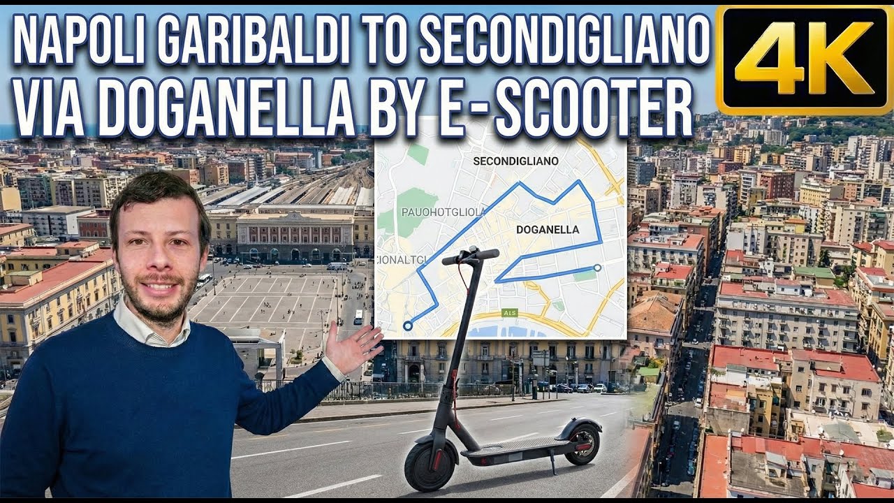 Street of Napoli - From Piazza Garibaldi to Secondigliano via Doganella - Electric Scooter