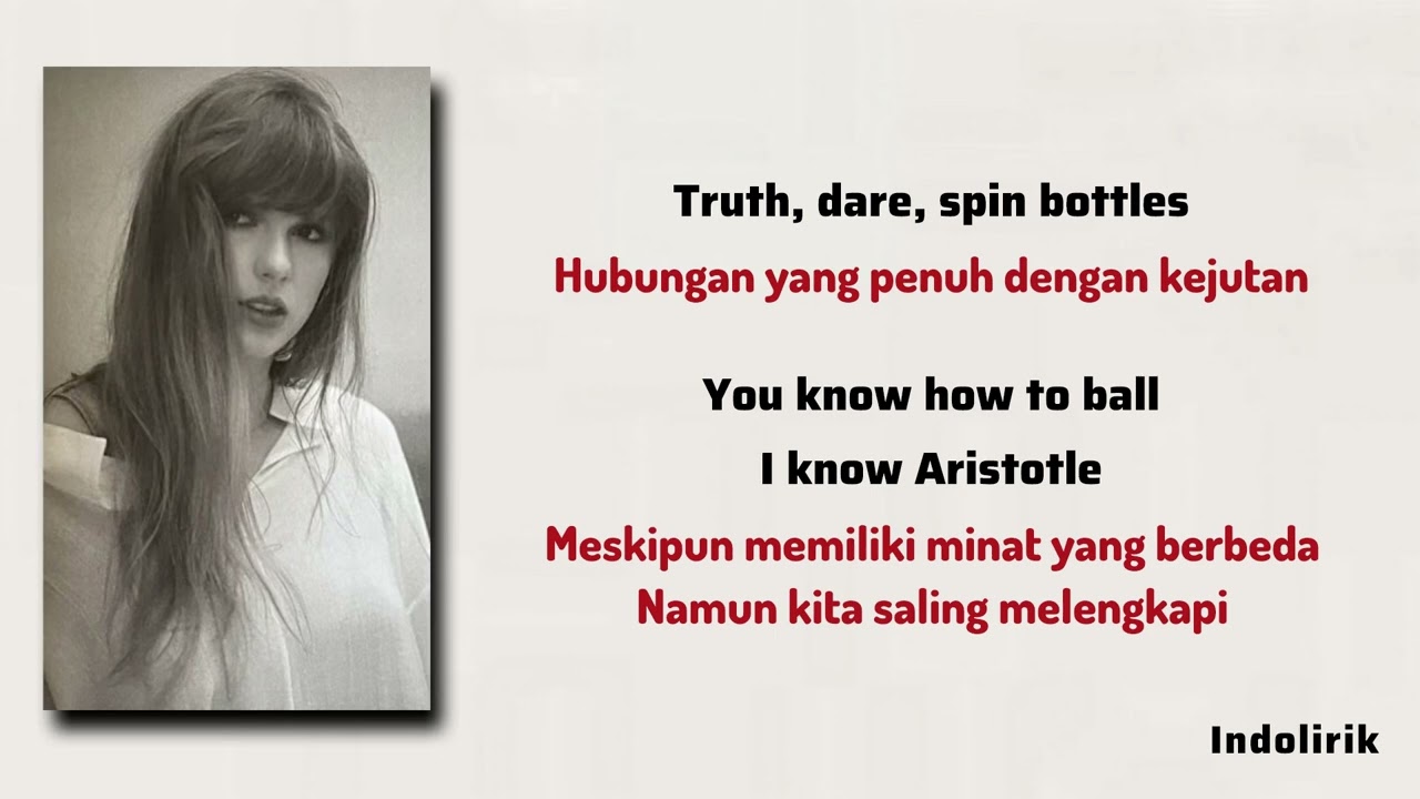 So High School - Taylor Swift | Lirik Lagu Terjemahan