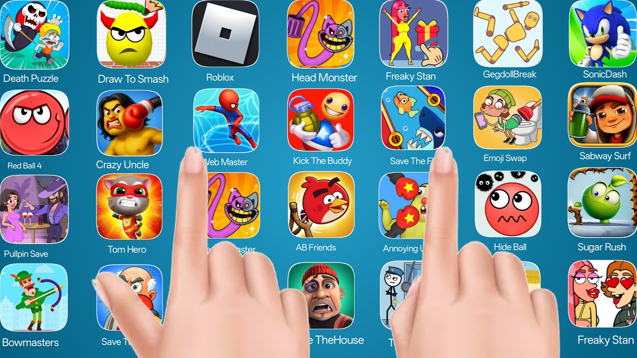 Freaky Stan, Save The Fish, Sabway Surf, Hide Balls, Draw To Smash, Going Balls, Web Master,#gaming 