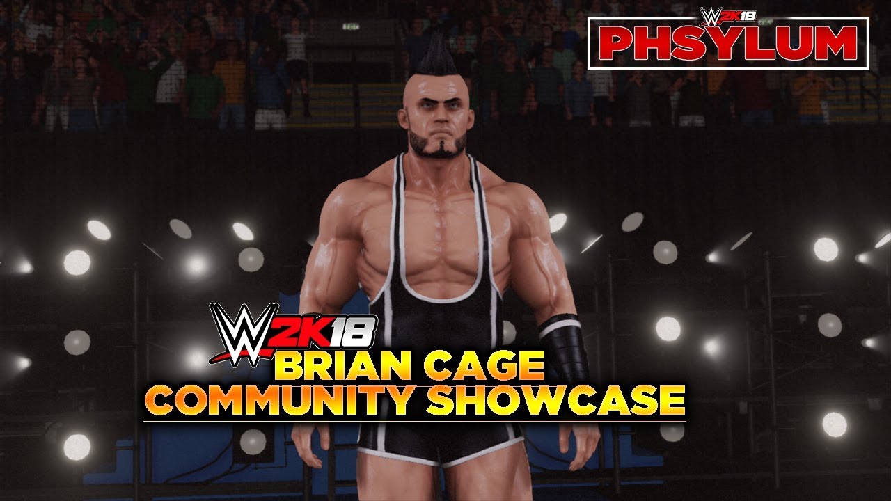 WWE 2K18 Community Showcase BRIAN CAGE Entrance, Signatures, and Finishers (Xbox One)