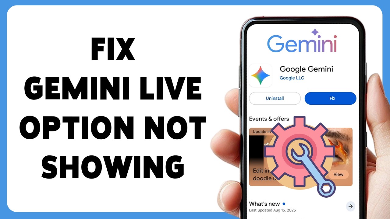 Как исправить проблему с отсутствием опции Gemini Live | Устранение неполадок с отсутствующей опц...