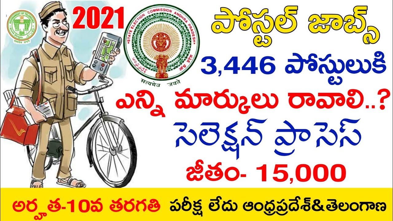 Ap Postal Jobs 2021 | Ap Post Man Jobs Notification 2021 | Ts Postal Jobs Notification 2021