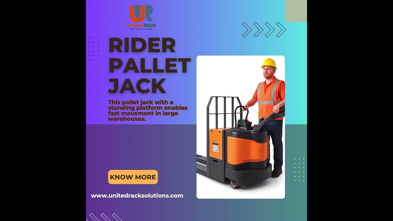 Maximize Warehouse Efficiency with Our Rider Pallet Jack 
