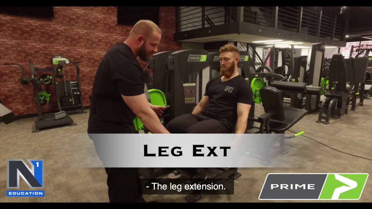 Prime Leg Extension Setup and Exercise Execution Demo