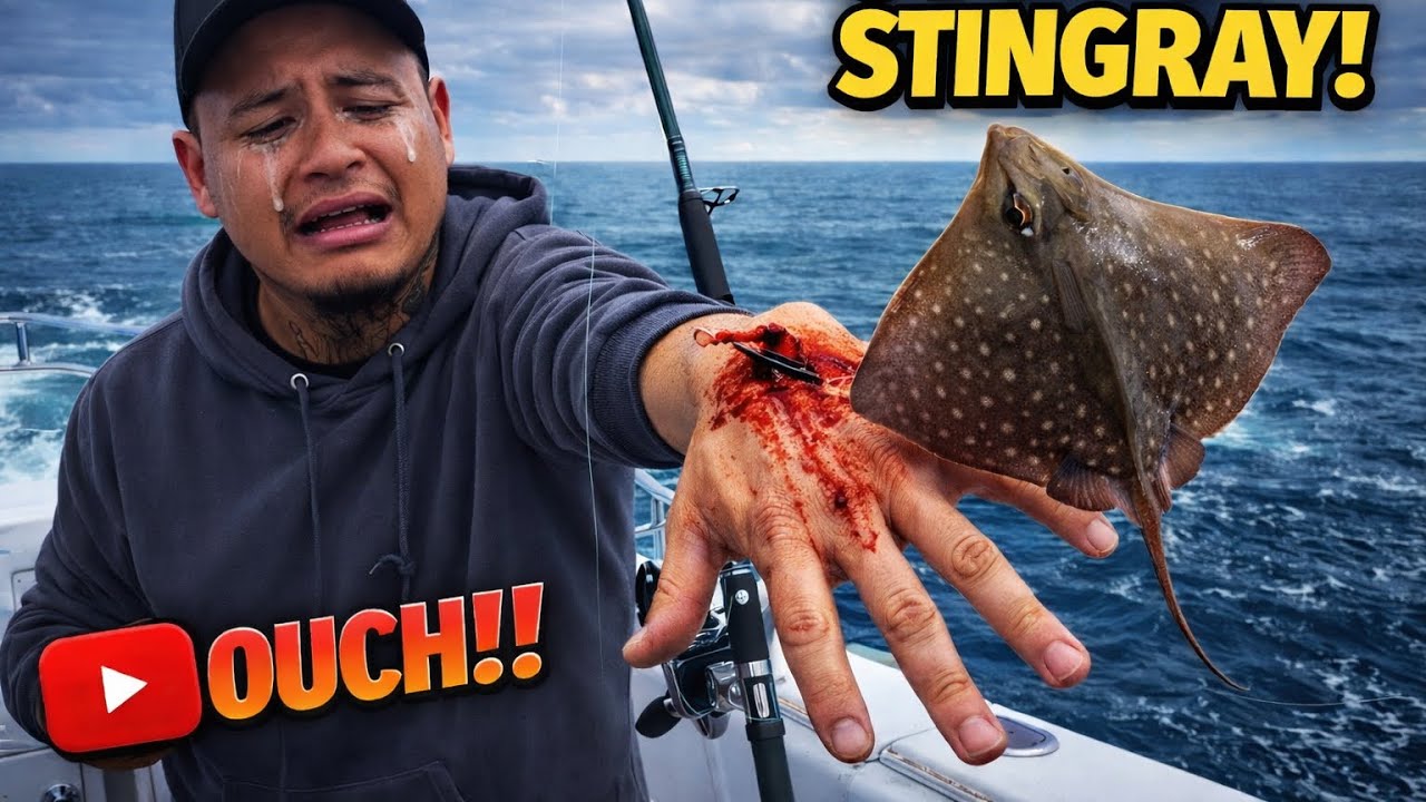 Fishing in san diego bay pt 2 ( almost got stung by a batray ! )