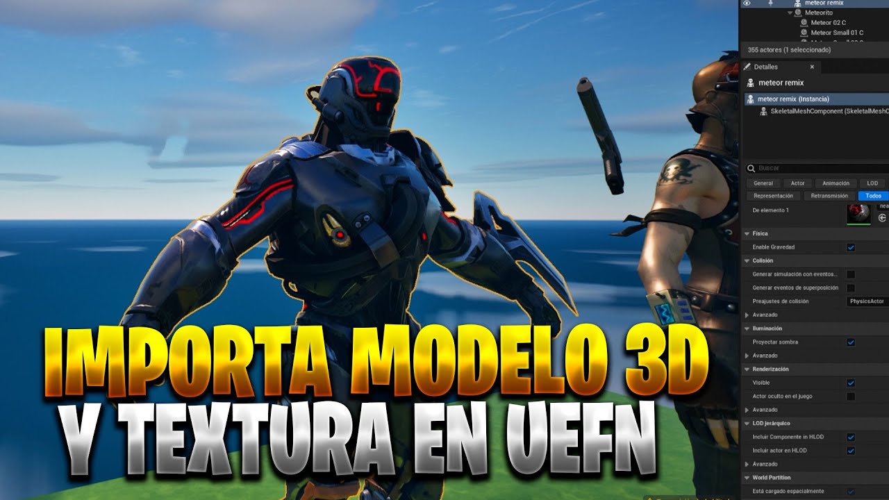 COMO IMPORTAR MODELOS 3D DENTRO DE UEFN, COLOCAR TEXTURAS, ARREGLAR TAMAÑO - CREATIVO 2.0 FORTNITE