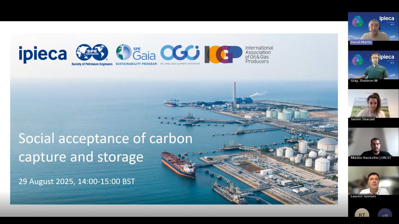 Webinar on social acceptance of carbon capture and storage (CCS)