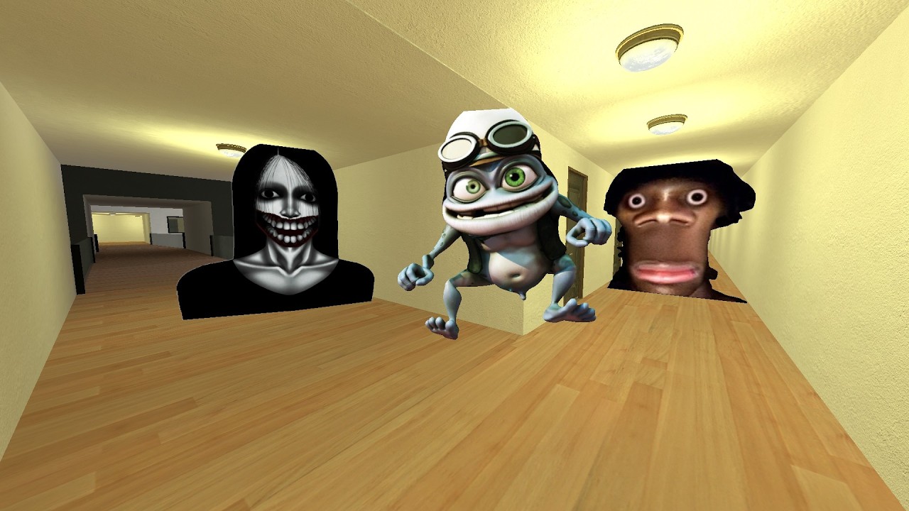 MY NAME IS CRAZY FROG YYY CTP ALLIHO AND AUUGHH IN LIMINAL HOTEL GMOD #crazymod1m_#gmod_#nextbots