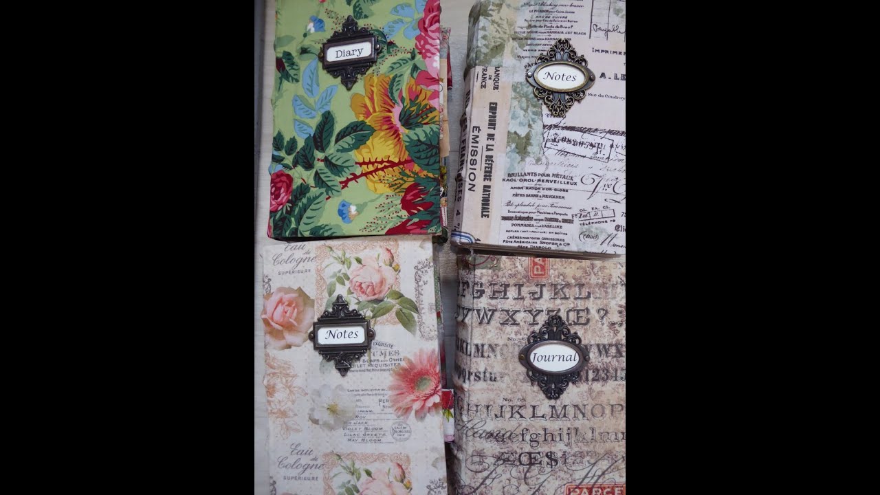 Fabric Covered Journals #junkjournal #timholtzfabric