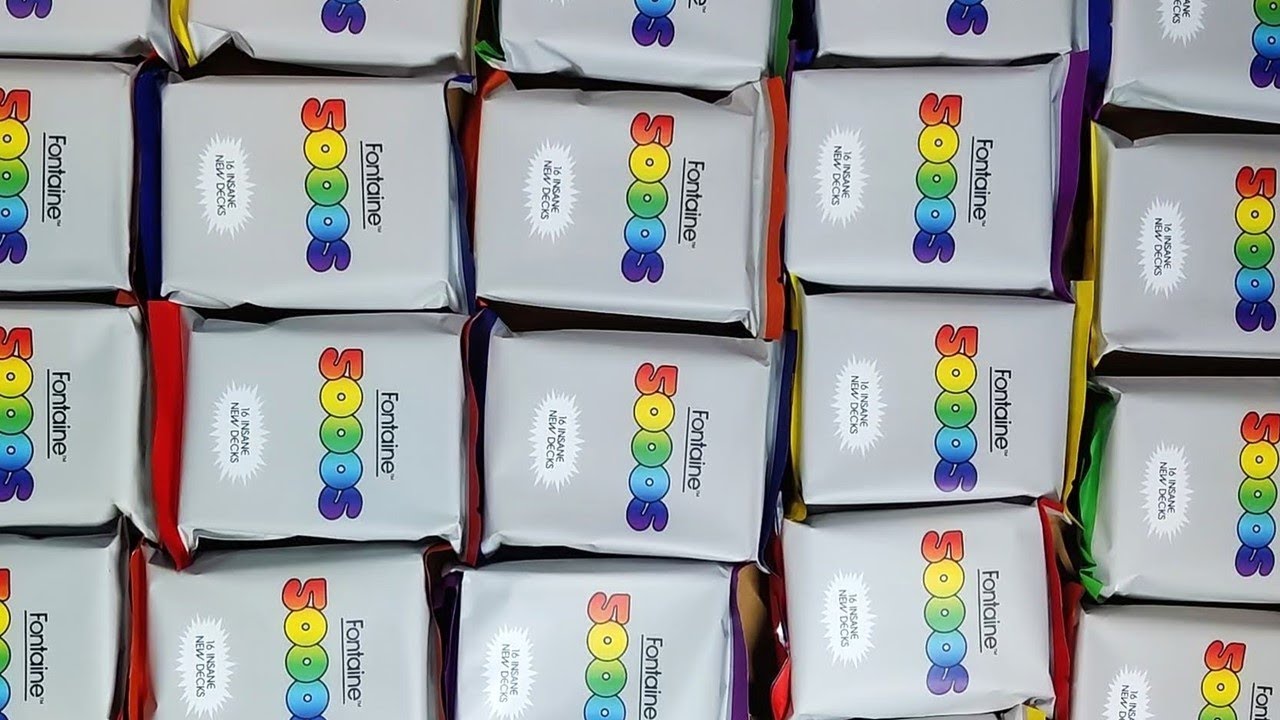 Unboxing - 24 decks of FONTAINE 5000s!
