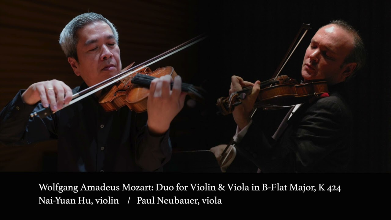 Mozart: Duo for Violin & Viola in B Flat Major, K 424 / II. Andantino