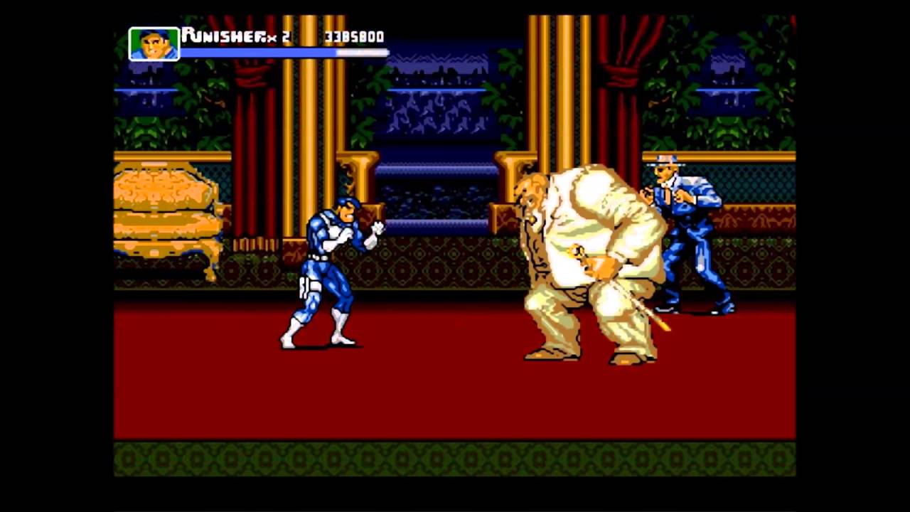 The Punisher: BOSS RUSH - all boss fights (Genesis / Mega Drive)