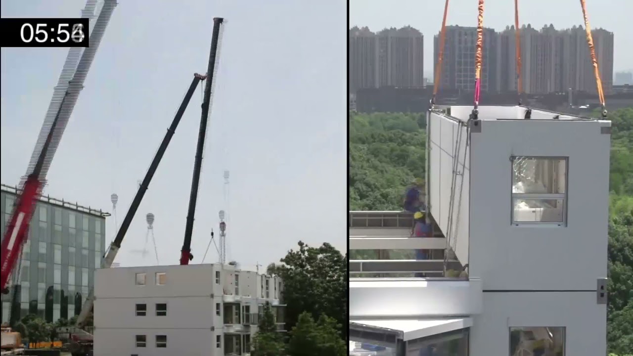 Edificio prefabricado en china montado en 28 horas - CifrasTV (01-08-21)