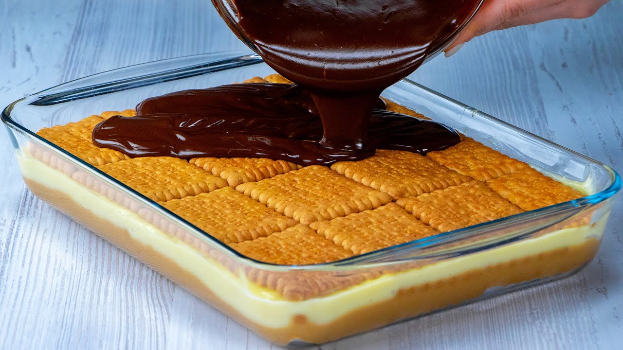 2 sorten creme, günstige kekse und fertig ist der twix kuchen!