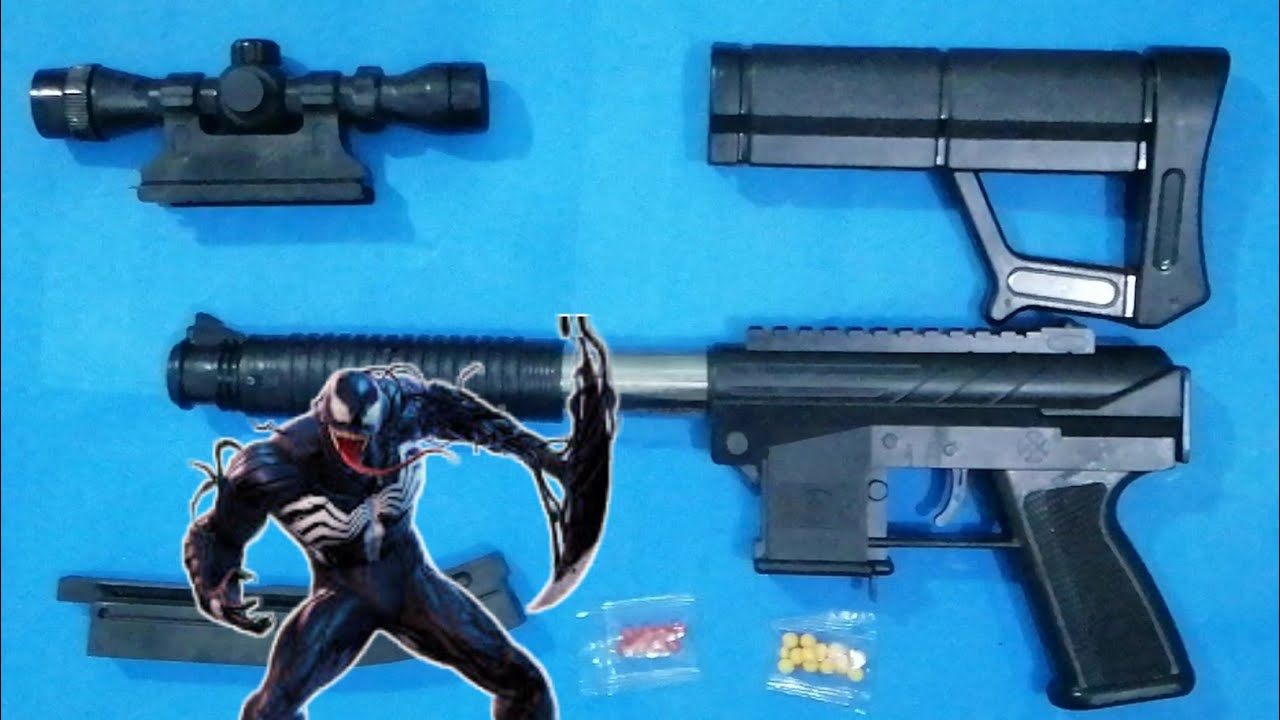Venom Spiderman - Assault Rifle, Venom Action Series Gun, Venom, Spider Man