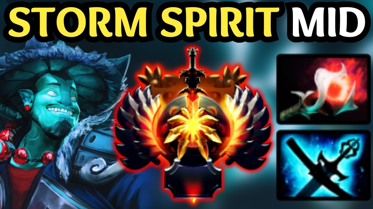 🔥 IMMORTAL STORM SPIRIT Mid — Uncatchable 🔥 Dota 2