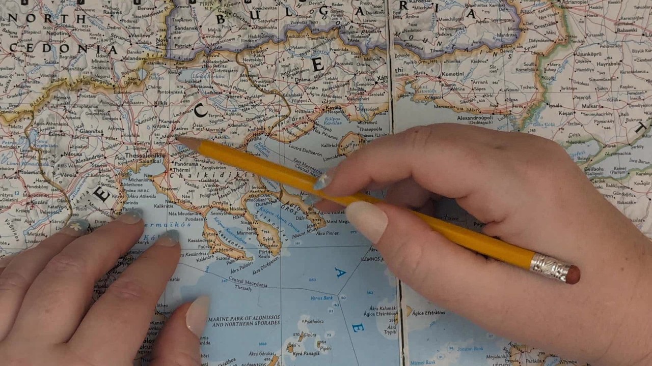 ASMR ~ Central Macedonia History & Geography ~ Soft Spoken Map Tracing Google Earth