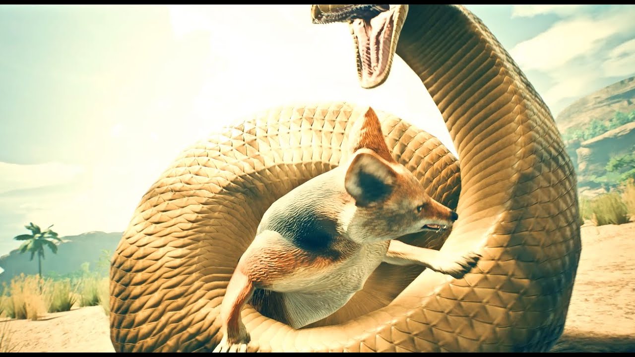 Black-Backed Jackal Vs African Rock Python In Ancestors |Ep83