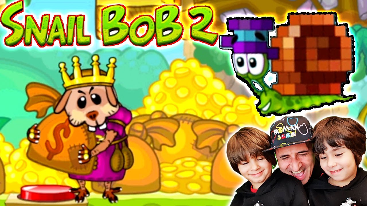 El CARACOL BOB y la rata malvada, Dani y Evan en SNAIL BOB 2