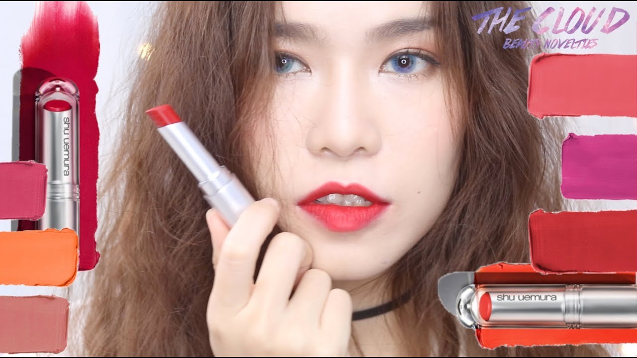 SHU UEMURA LIPSTICK SWATCH | ROUGE UNLIMITED SUPREME MATTE LIPSTICK REVIEW