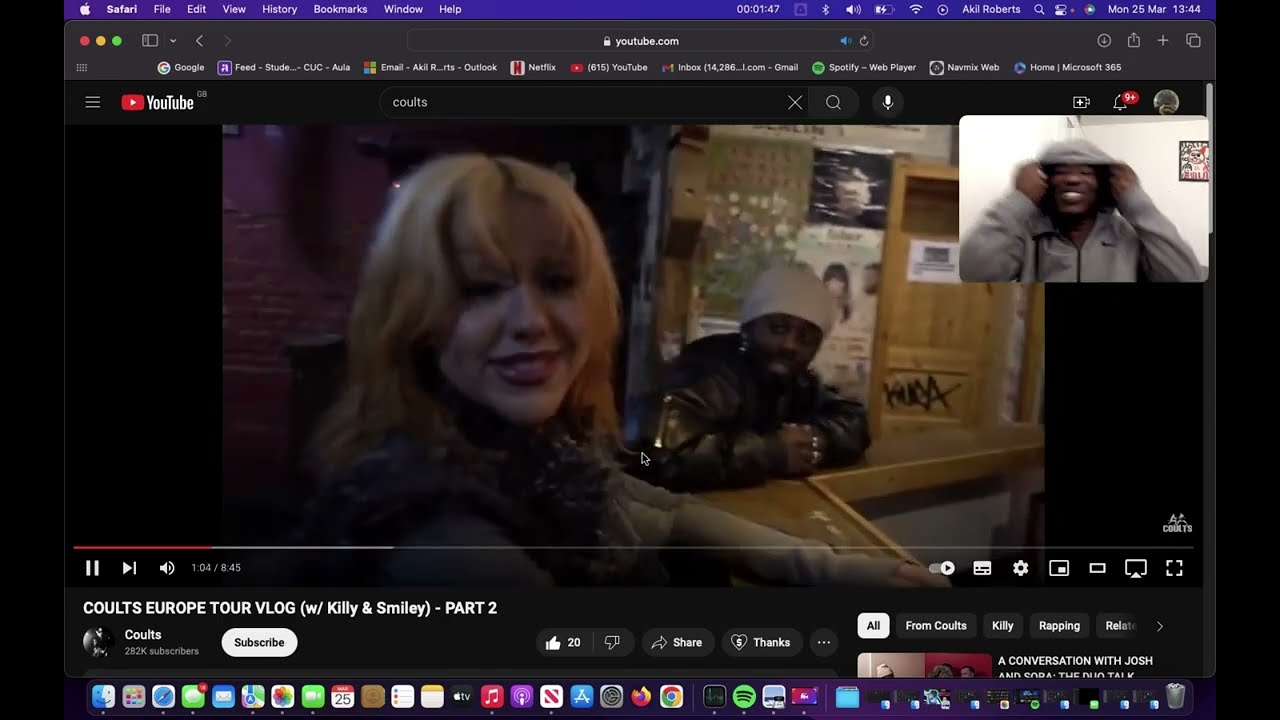 Reacting To Coults Europe Tour Vlog (w/Killy & Smiley) - Part 1