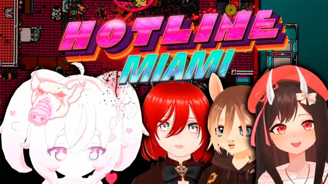 Как Мыслят Витуберы в Hotline Miami ? (⚠️Все Женщины⚠️)