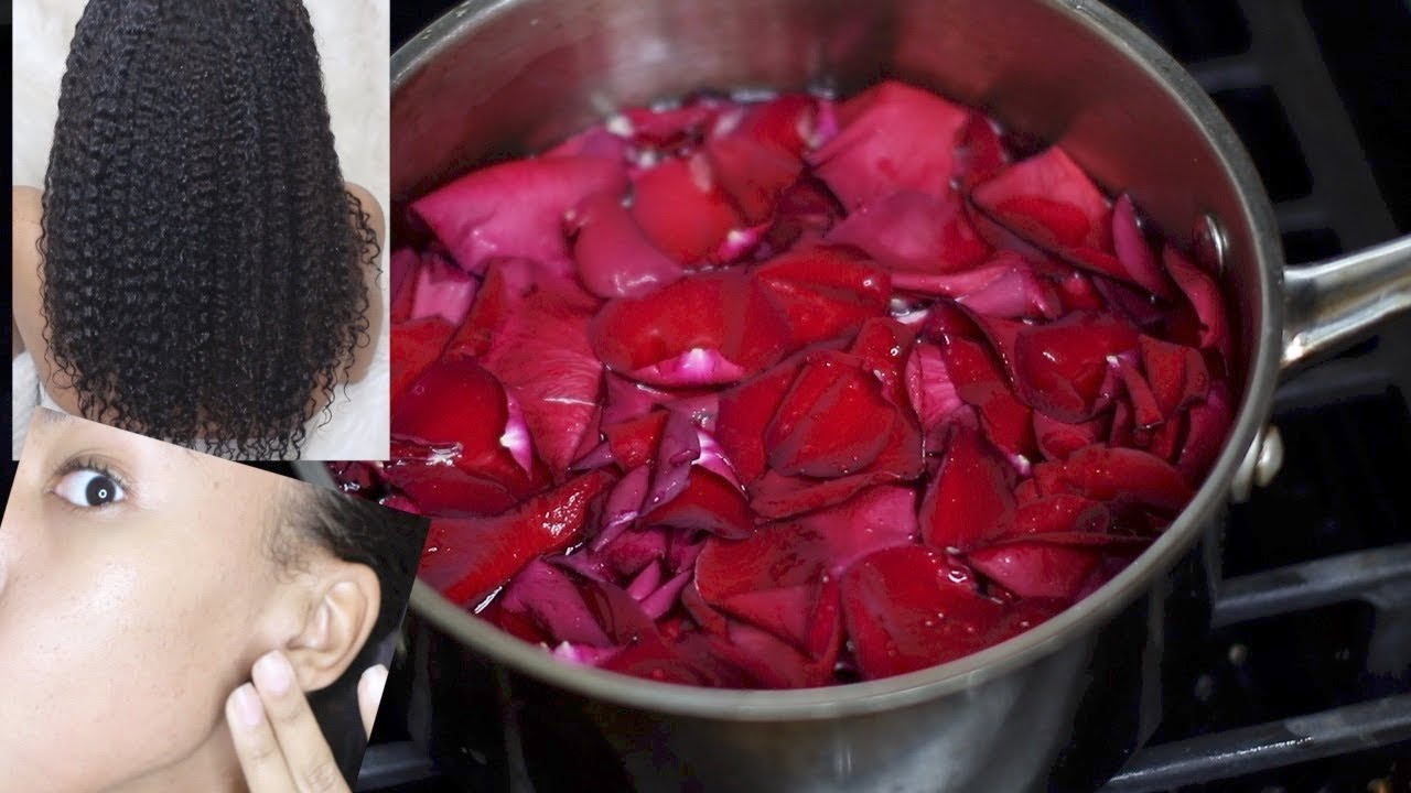 How to get to Perfect SKIN &  moisturized HAIR! HOMEMADE ROSEWATER! Hair Growth & Clear Skin!