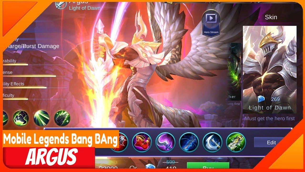 Mobile Legends Argus | Immortal bloodthirsty and Mad(#MLBB)