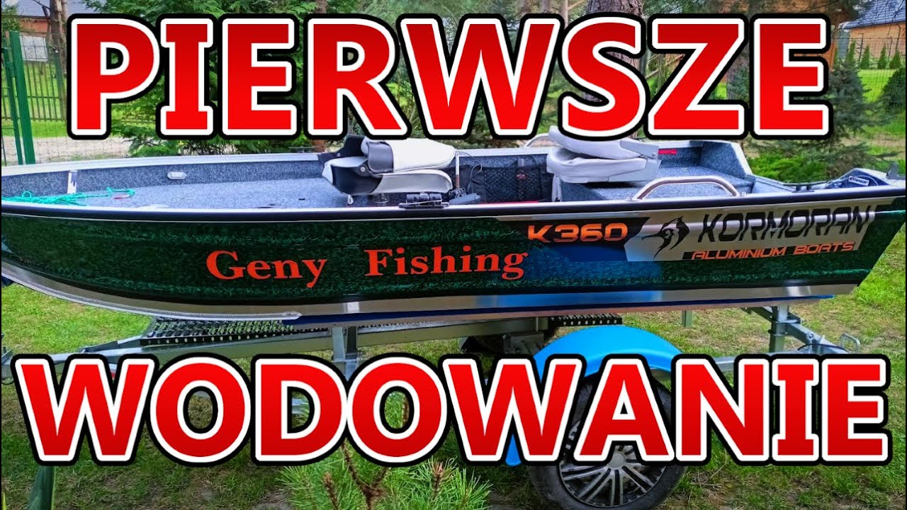 KORMORAN 360 pierwszy test łodzi na wodzie.