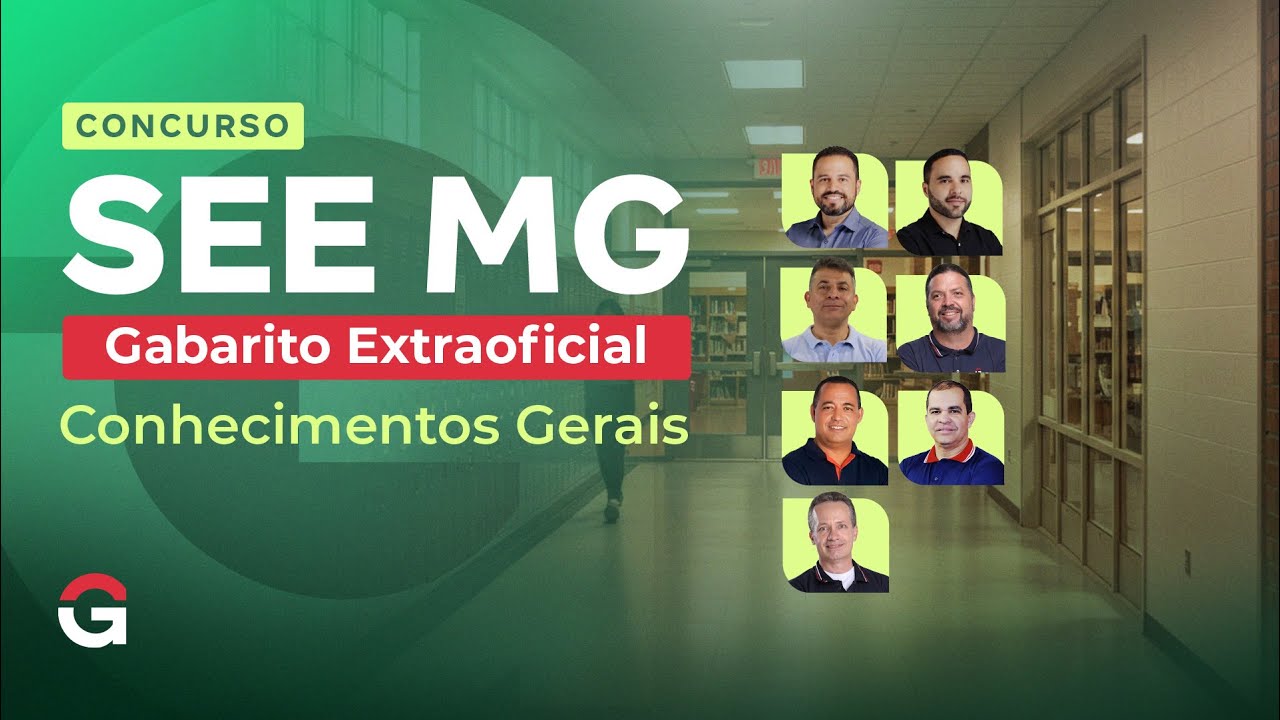 Concurso SEE MG | Gabarito Extraoficial de Conhecimentos Gerais (Cargo: Prof. de Educação Básica)