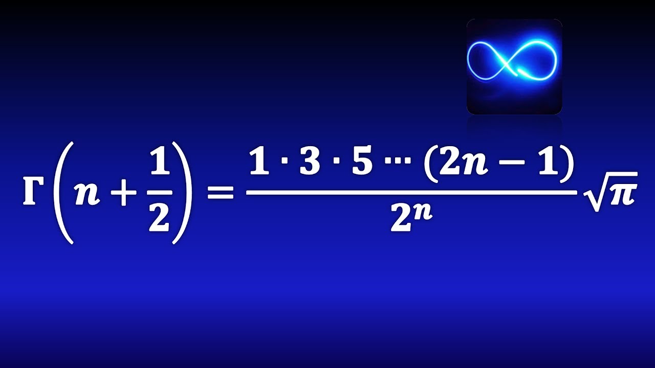 Función Gamma: Demostración de propiedad para Γ(n+1/2)