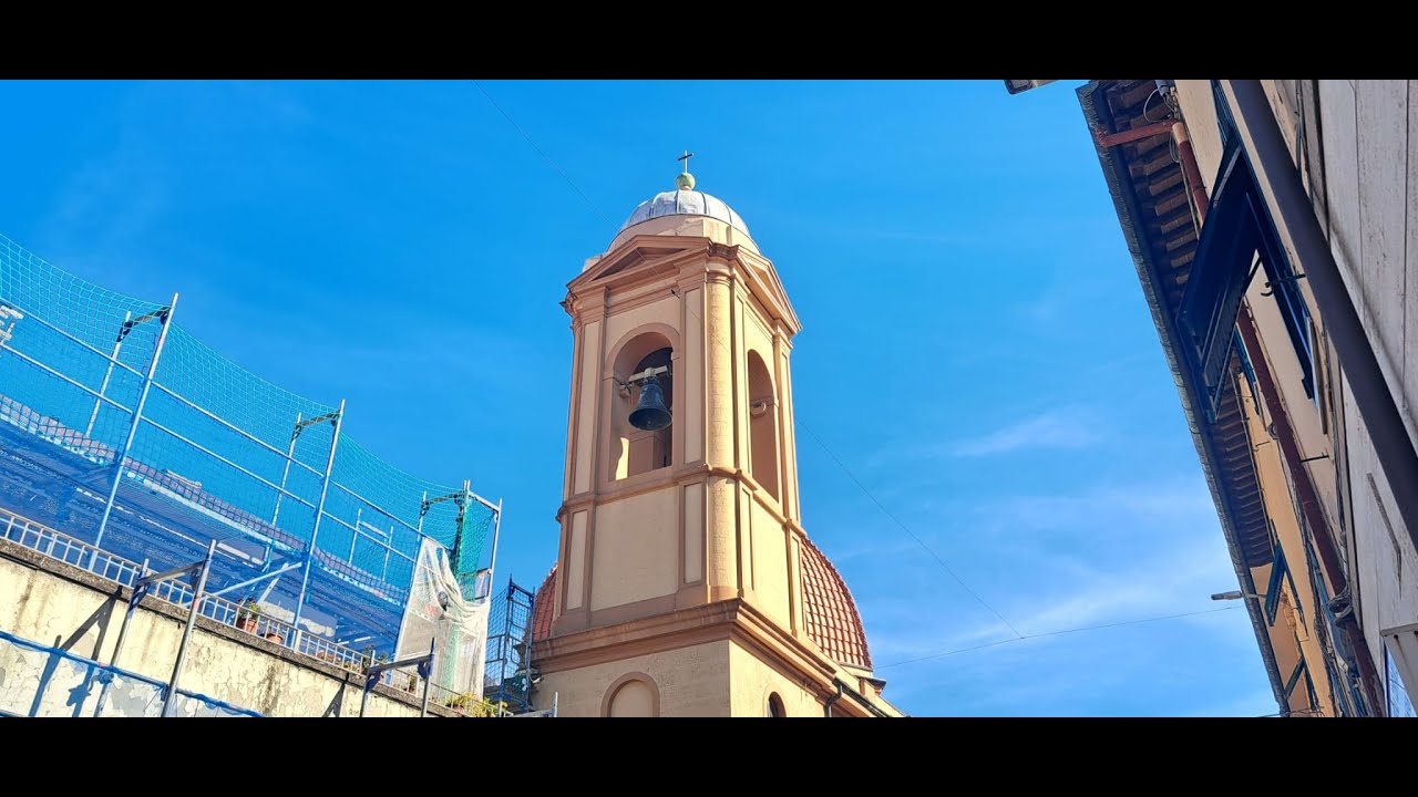 Le campane della Chiesa della Misericordia in Pontedera (PI), Plenum, assolo della grossa + angelus.