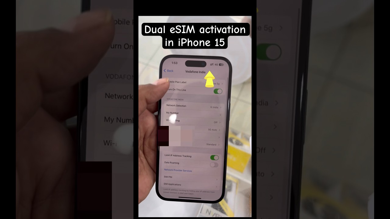 iPhone 15 dual Esim activation successfully || eSIM activation || #esim #new #update #iphone15