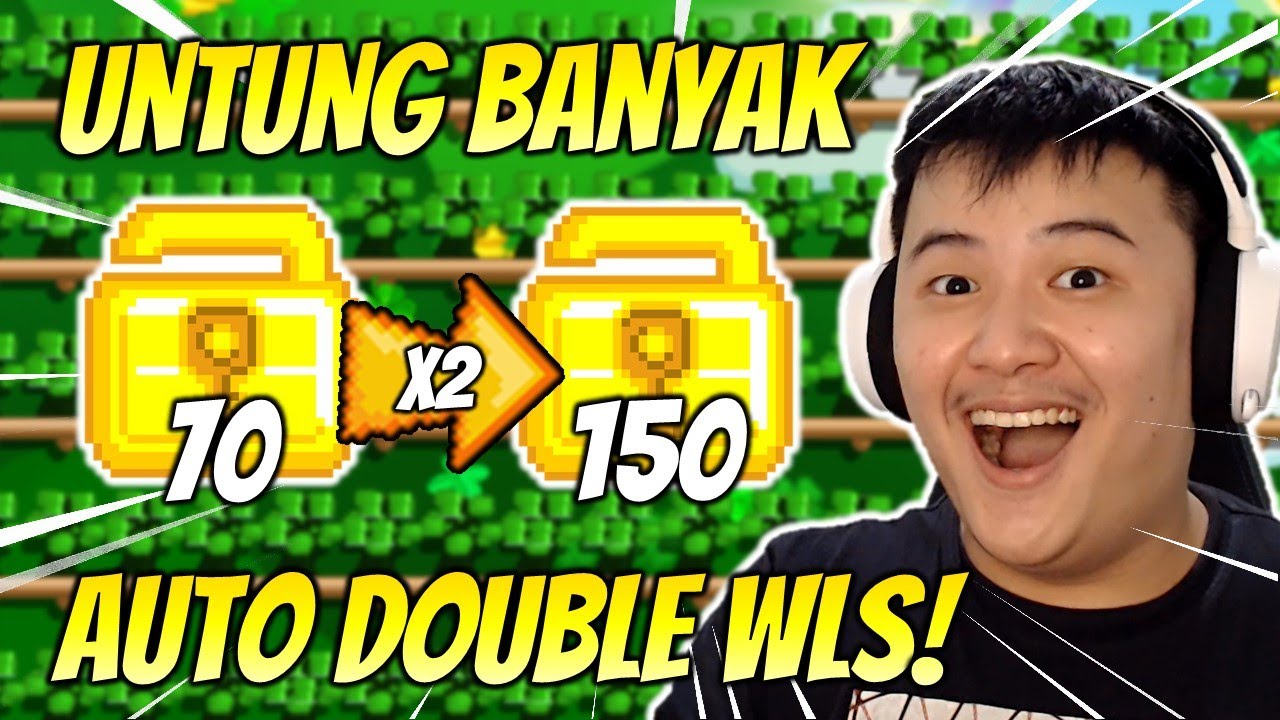 CARA PROFIT AUTO DOUBLE WLS MUDAH!! UNTUNG BANYAK - GROWTOPIA PROFIT 2021 | GRZYZ GT